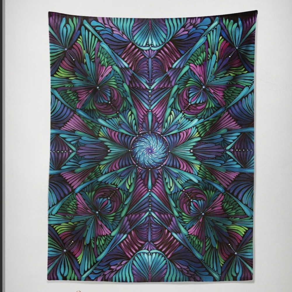 Acid Math Tapestry Eden- 51”X 60”